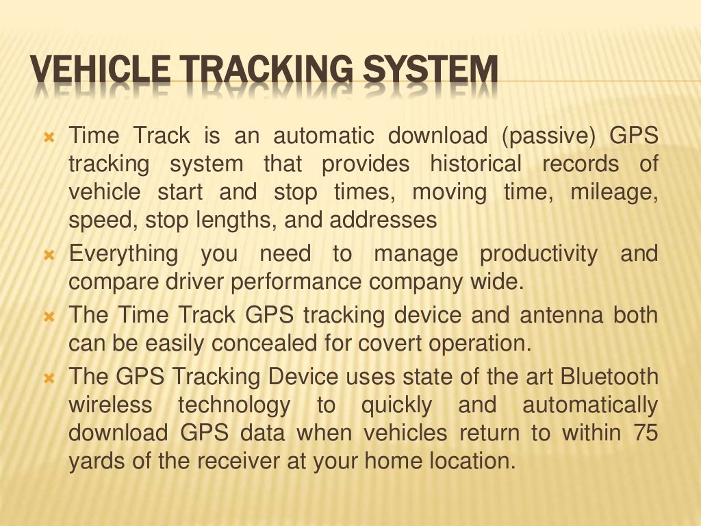 Real time gps vehicle tracking Real Time Vehicle Tracking System