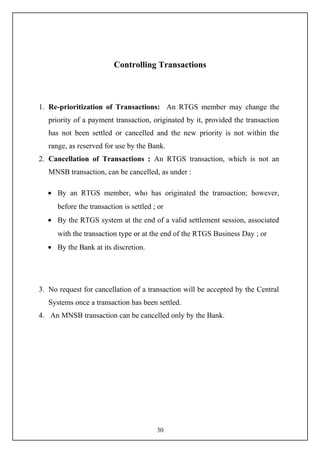 Transactions Journal Rgs Real time gross settlement (rtgs) | DOC