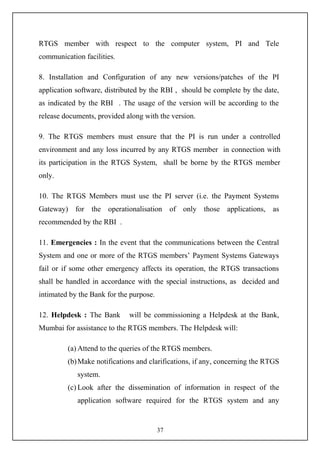 Real time gross settlement (rtgs) | DOC