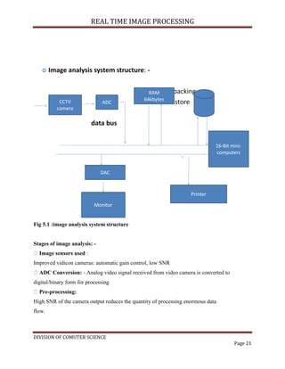 Real Time Image Processing | PDF