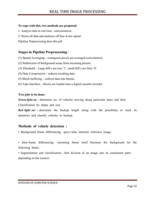 Real Time Image Processing | PDF