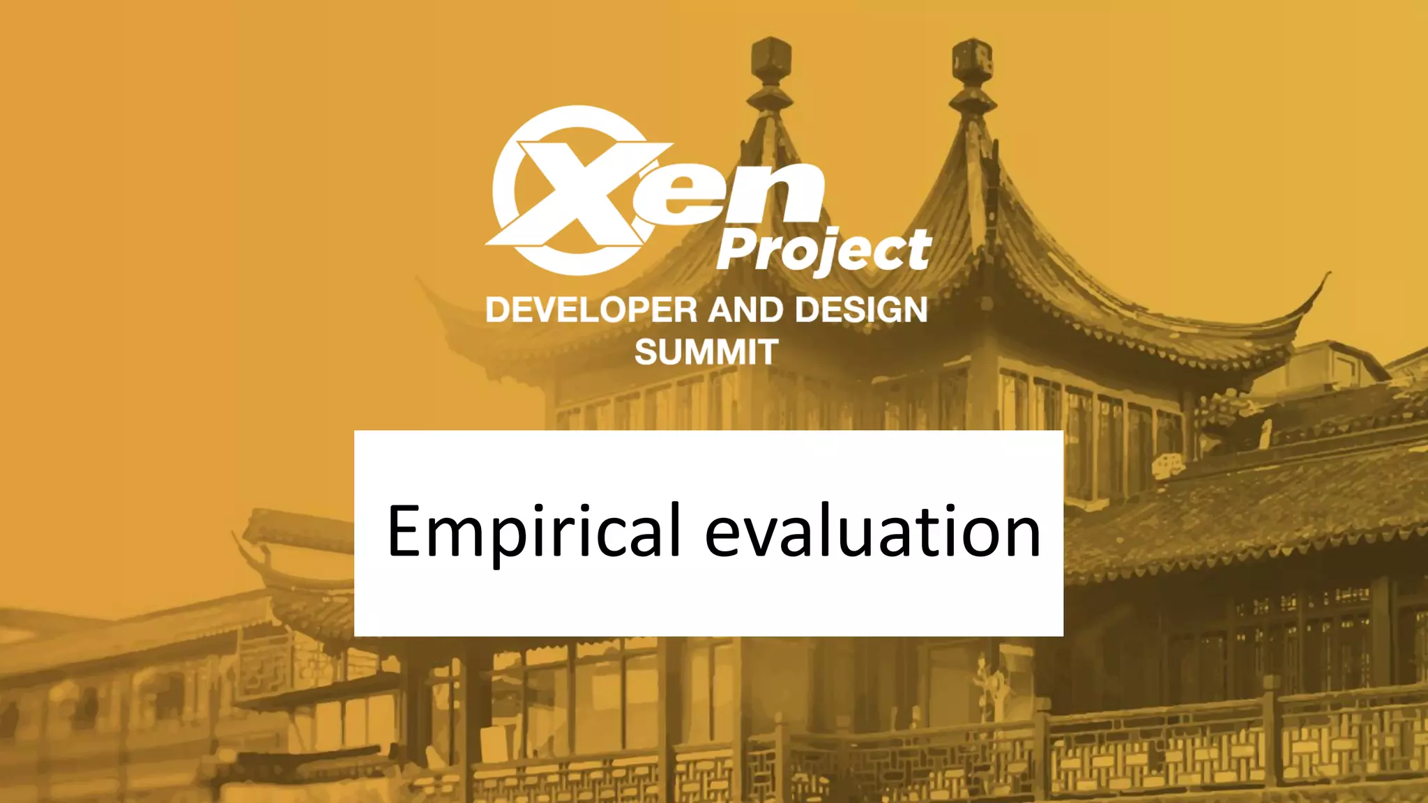 Empirical evaluation
 