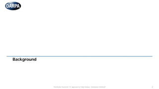 "Distribution Statement "A" Approved for Public Release, Distribution Unlimited" 2
Background
 