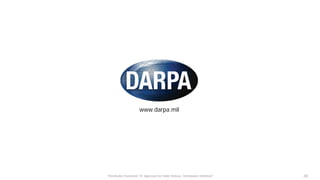 www.darpa.mil
"Distribution Statement "A" Approved for Public Release, Distribution Unlimited" 28
 