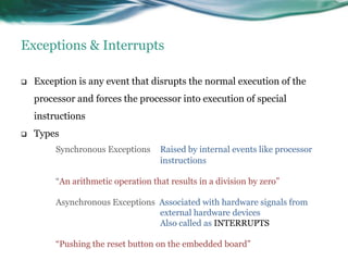 Heart PacemakerTypes of RTOSHard Real-Time SystemsMeets deadlines with zero degree of flexibility	Missed deadlines cause catastrophe	Cost of catastrophe is highSoft Real-Time SystemsMeets deadlines with some degree of flexibility	Missed deadline does not cause catastrophe	Costs rise in proportion to the delay
