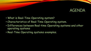 Real time operating system | PPTX