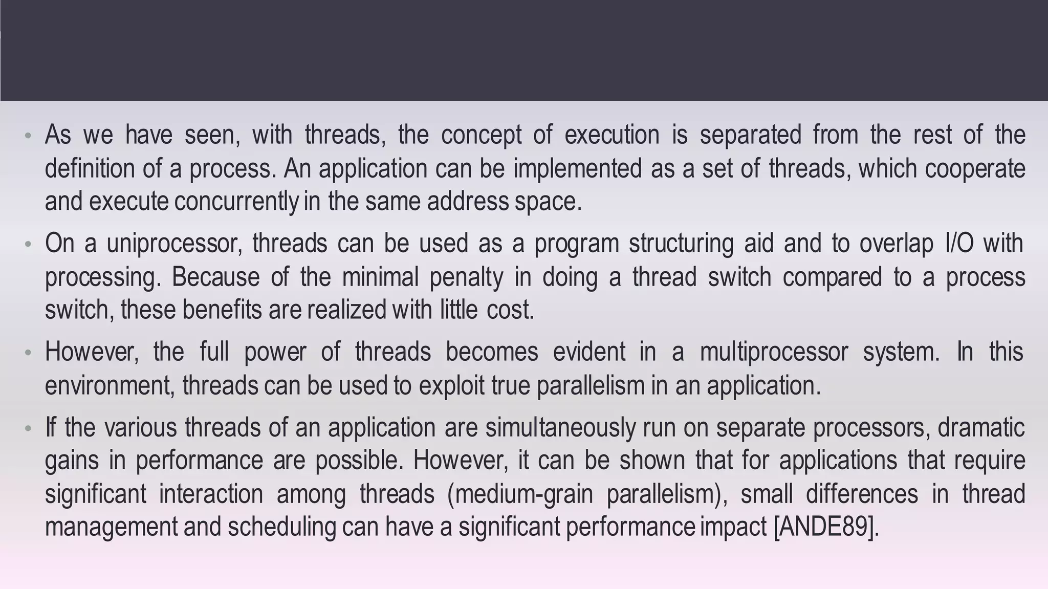 Real time operating systems