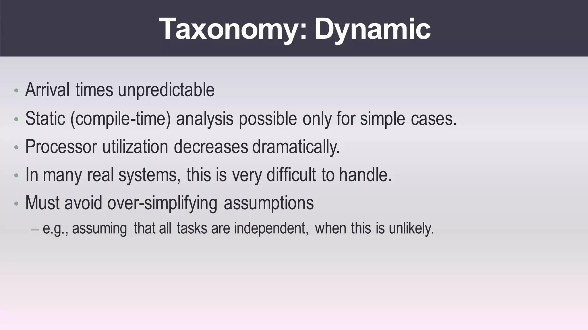 Real time operating systems