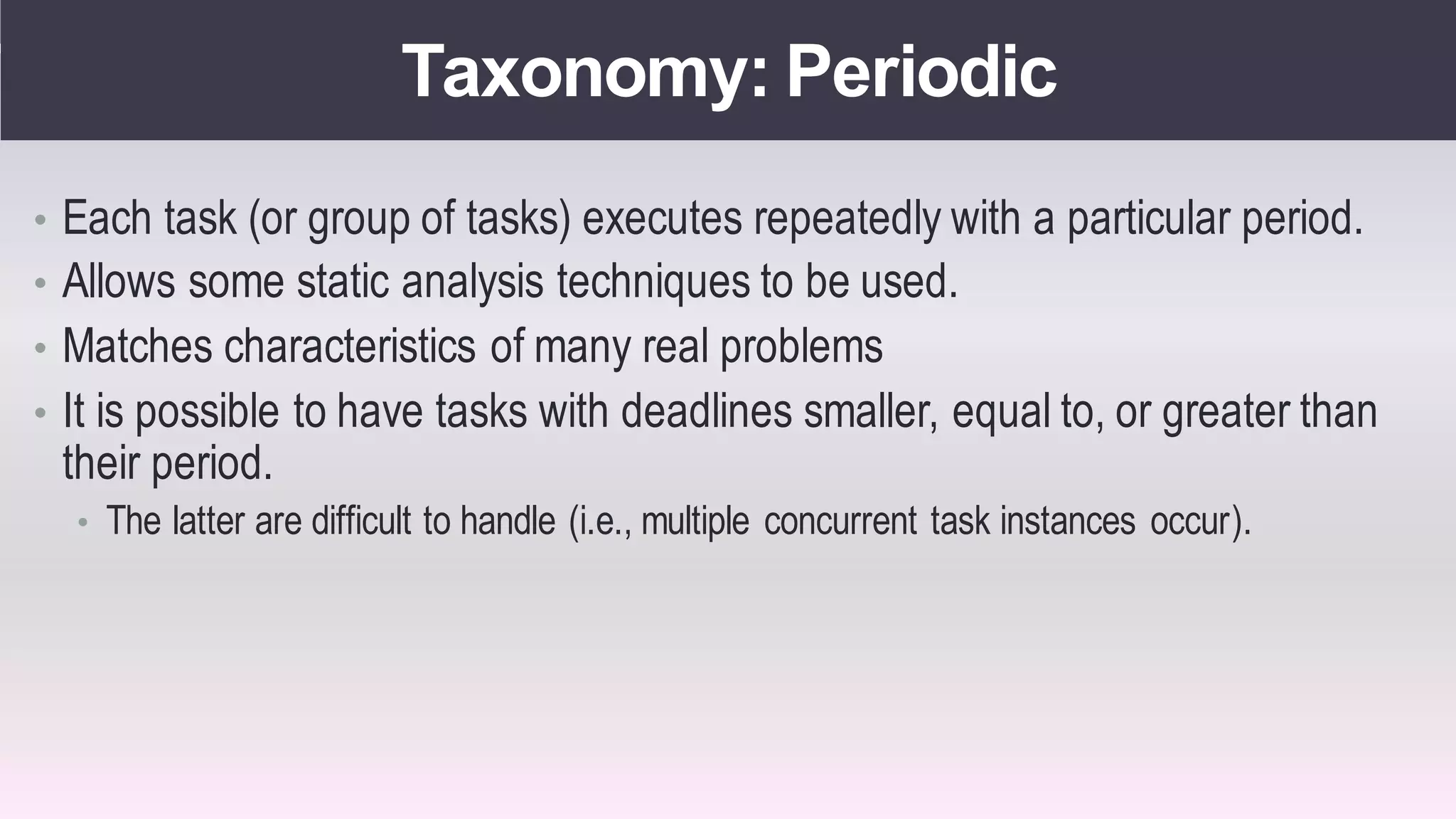 Real time operating systems