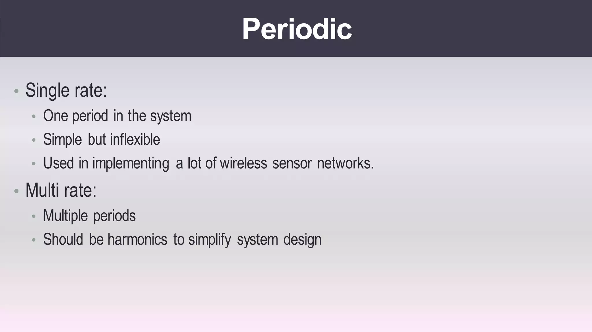 Real time operating systems