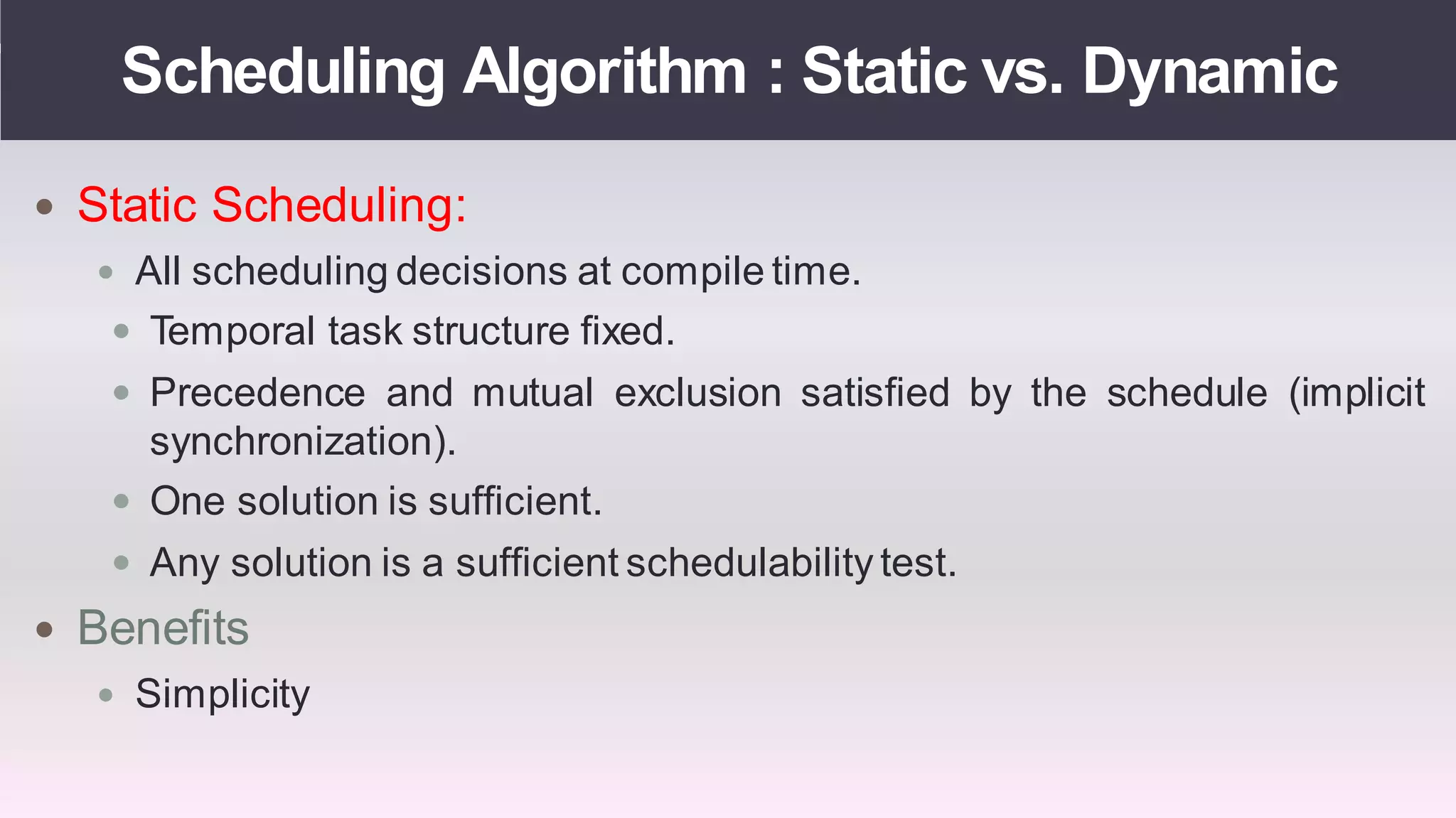 Real time operating systems