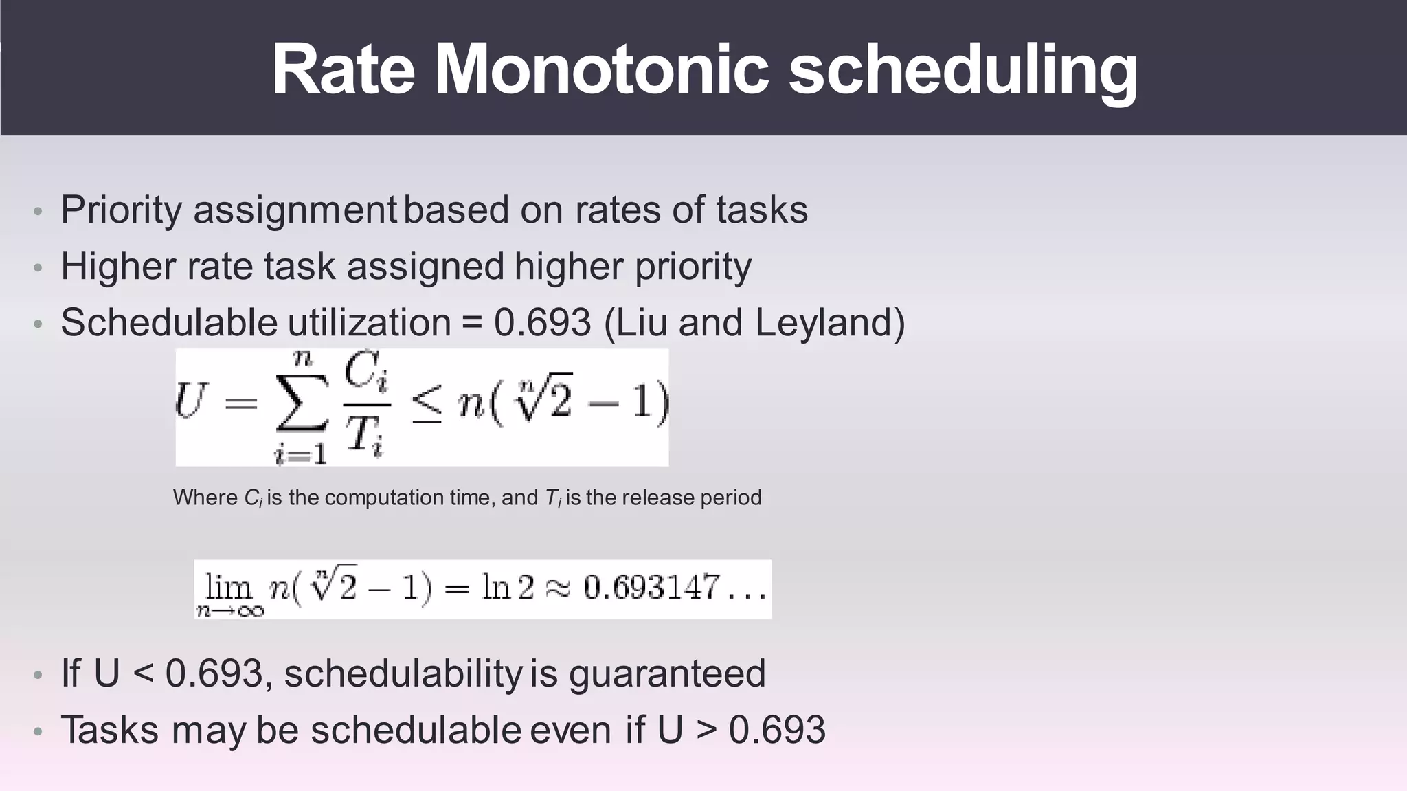 Real time operating systems