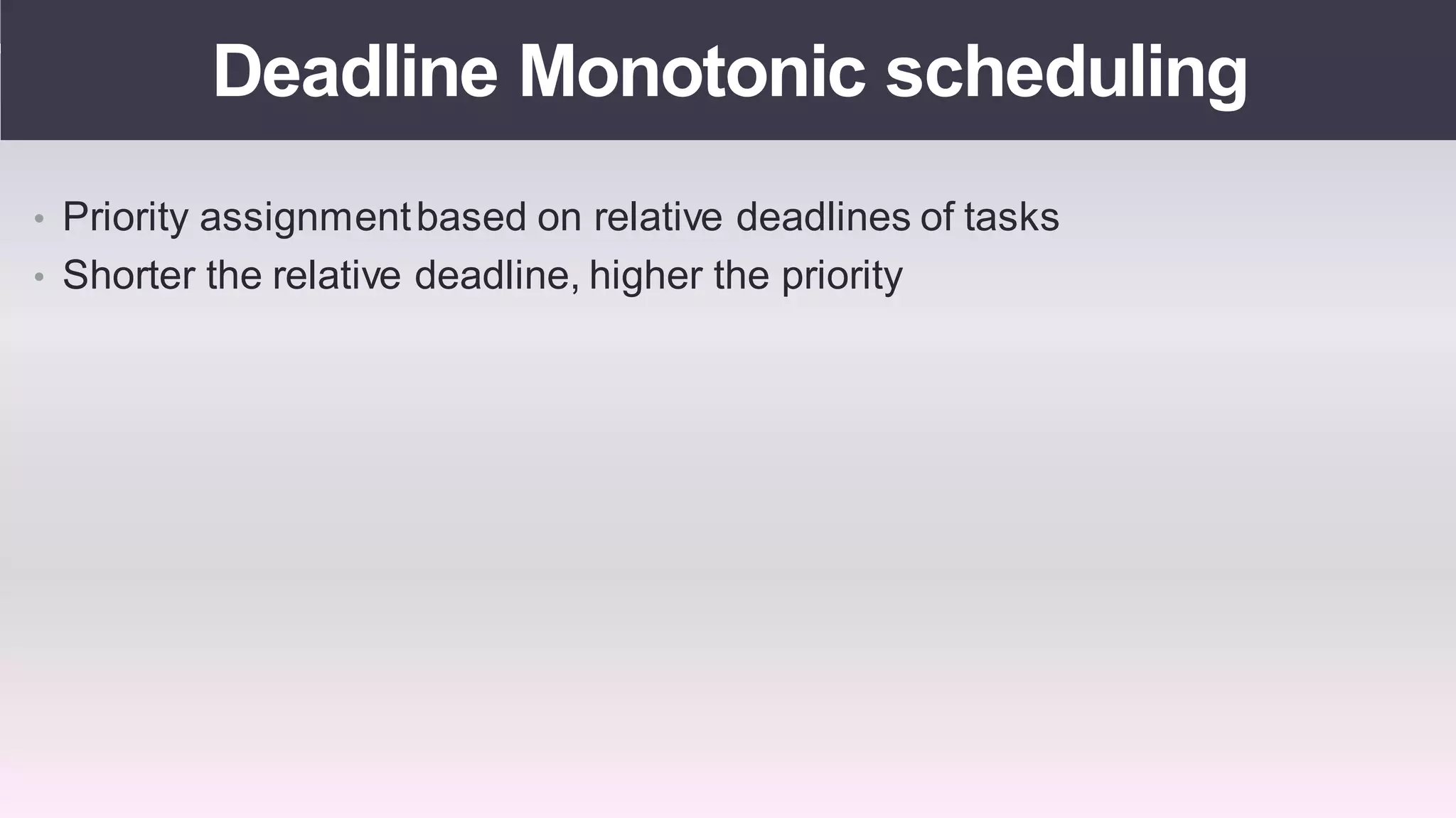 Real time operating systems