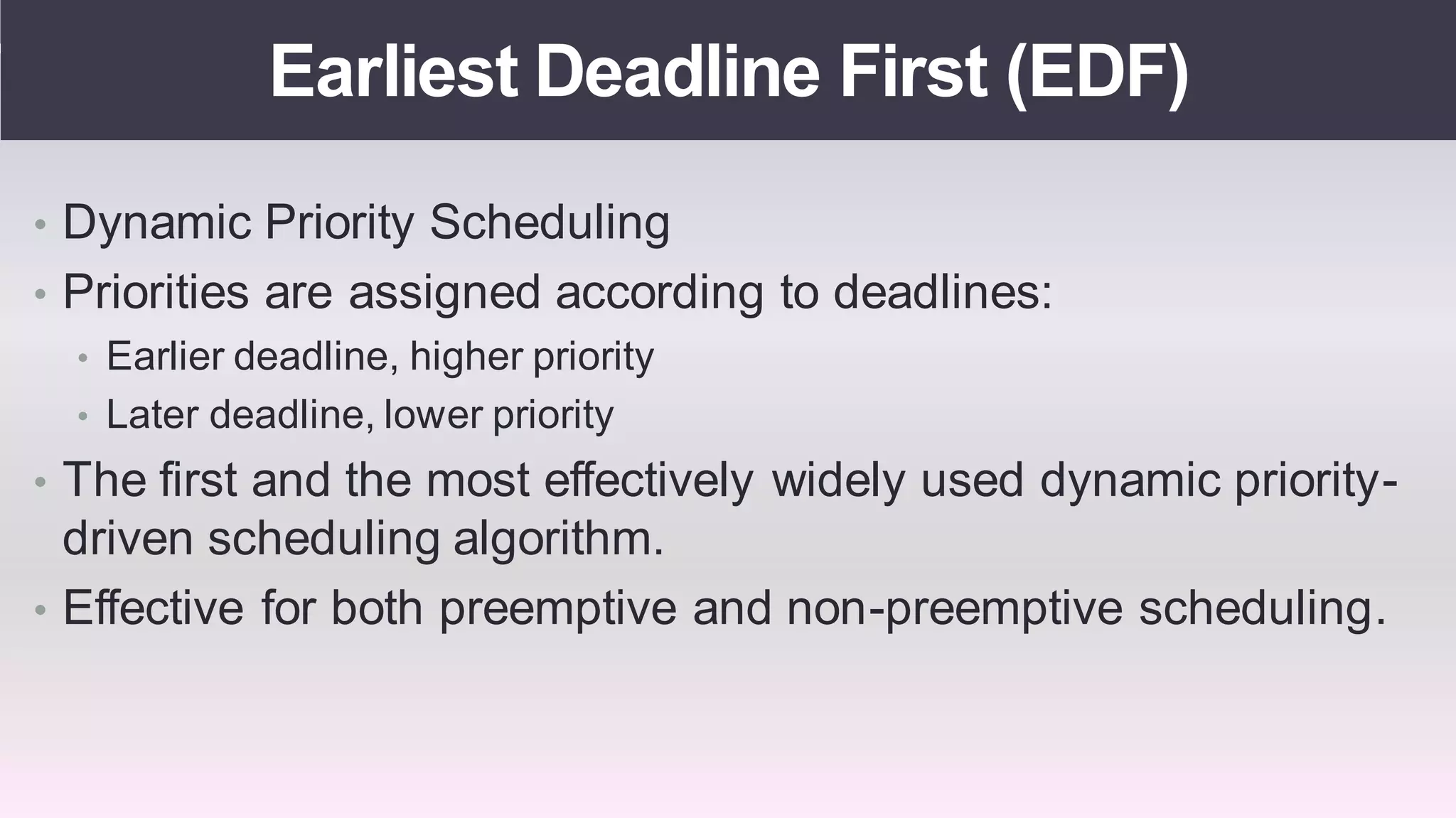 Real time operating systems