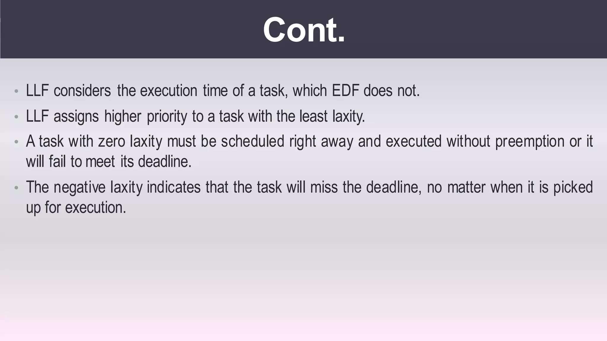 Real time operating systems