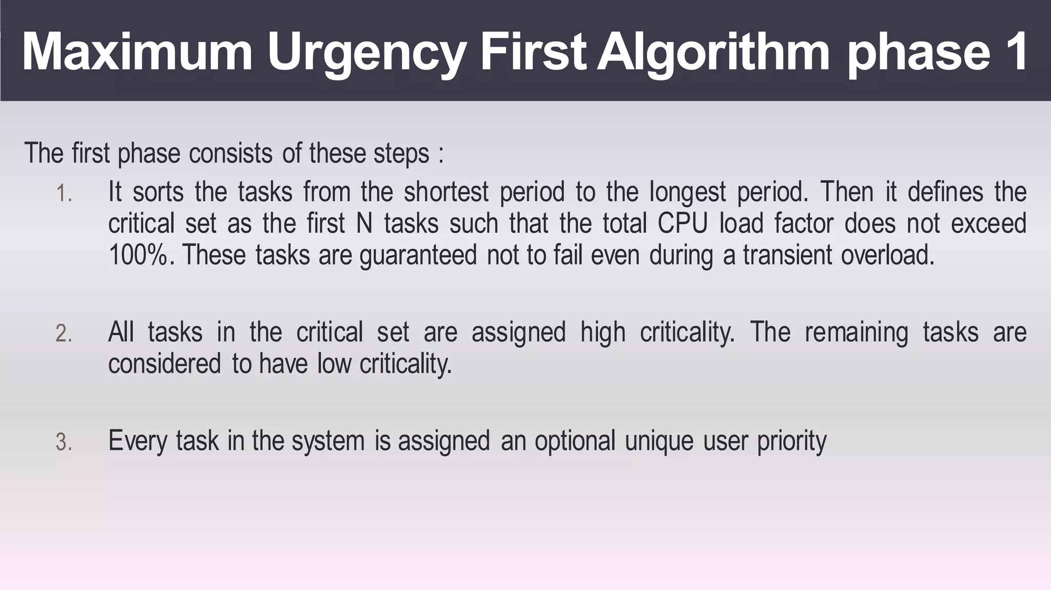 Real time operating systems