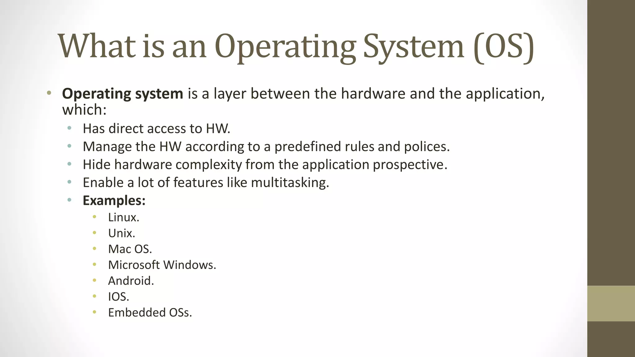 Real time operating systems (rtos) concepts 1 | PPTX