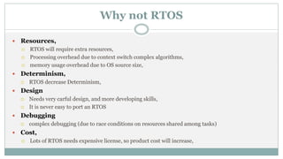 Determinism Rtos Real time operating systems (rtos) concepts 9 | PPTX