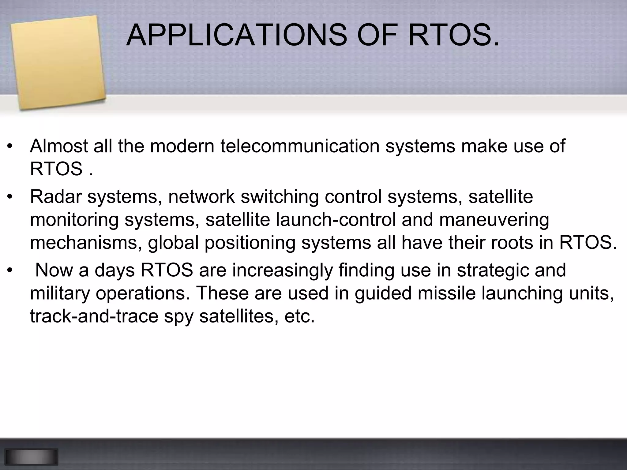 Real time Operating System | PPTX