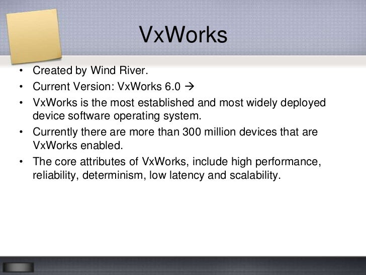 Wind River Vxworks Rtos