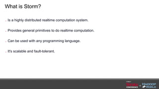 Realtime processing with storm presentation | PDF