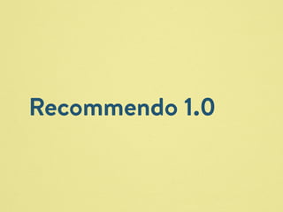 Recommendo 1.0 
 