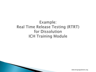 Real time release testing | PPTX
