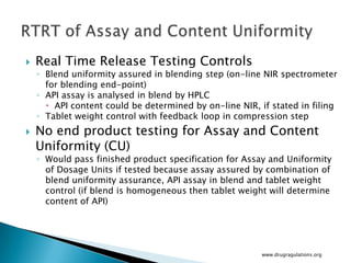 Real time release testing | PPTX