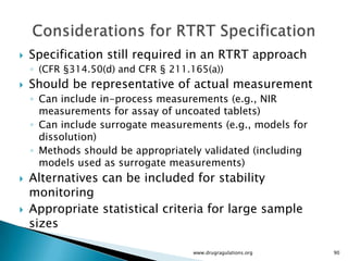 Real time release testing | PPTX