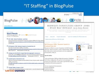 “IT Staffing” in BlogPulse