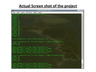 Actual Screen shot of the project (a)‏ 