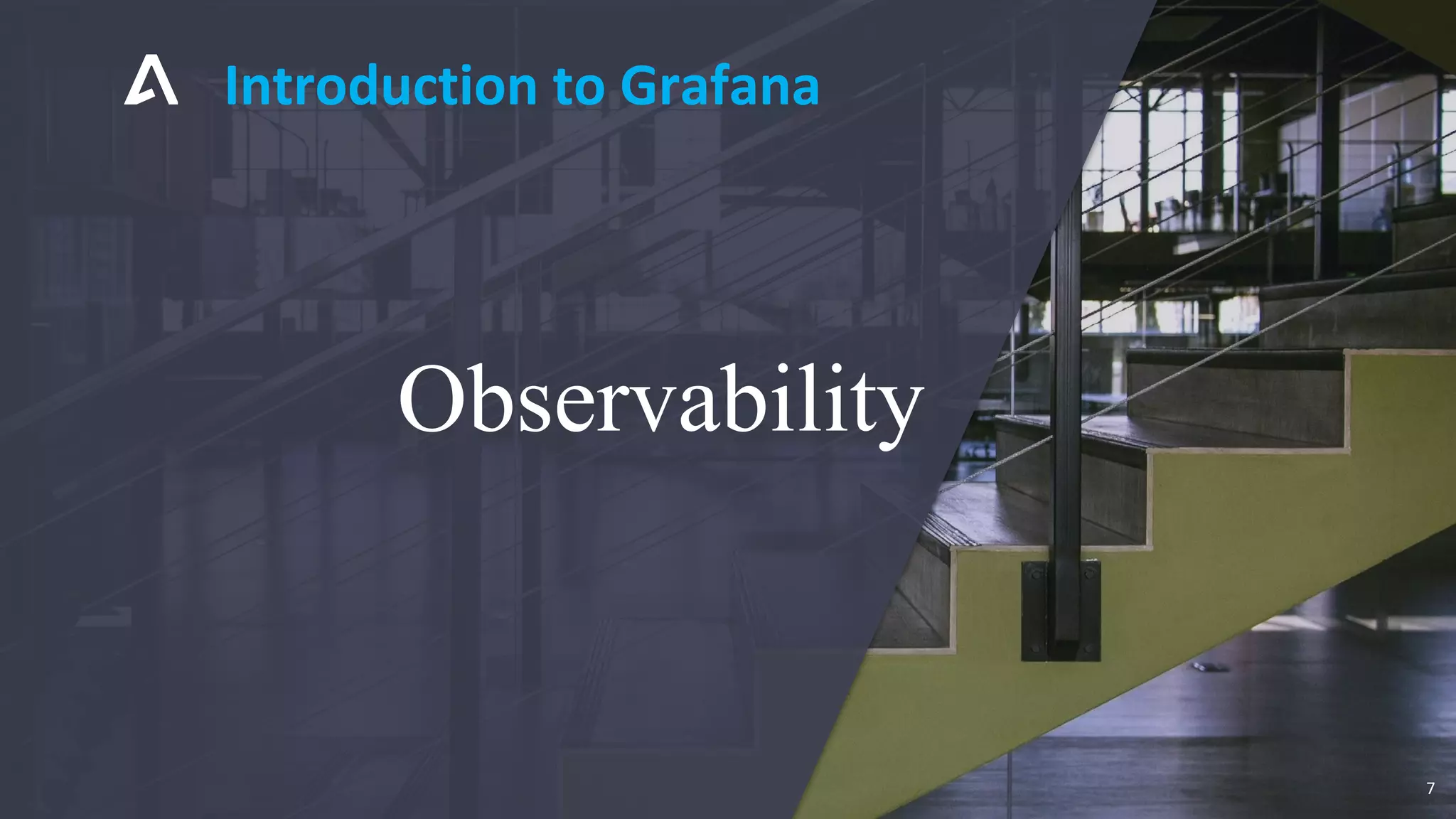 Introduction to Grafana
7
Observability
 