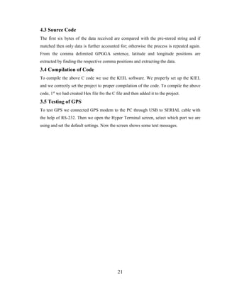 Real Time Vehicle Tracking System | DOCX