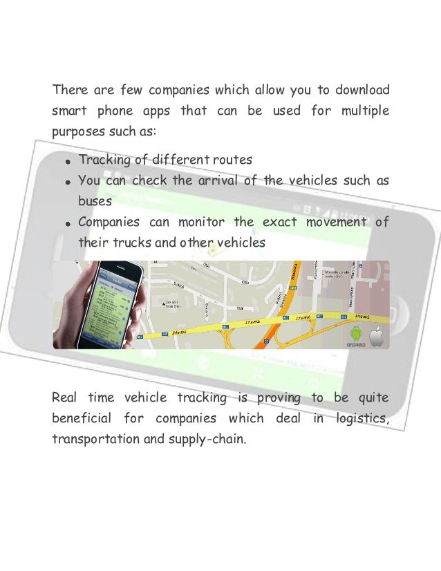 Real time vehicle tracking system