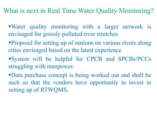 Real time water quality monitoring system in ganga basin | PPTX