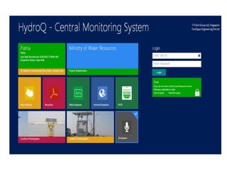 Real time water quality monitoring system in ganga basin | PPTX