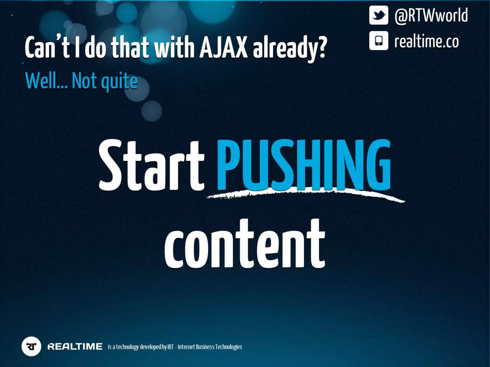 Realtime Workshop at dotJS, Paris - December 2012