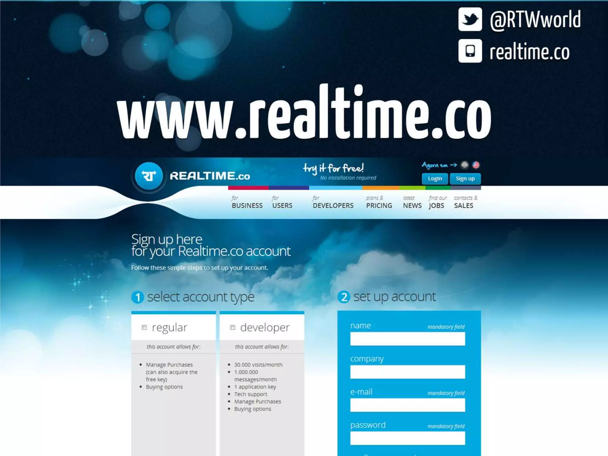 Realtime Workshop at dotJS, Paris - December 2012