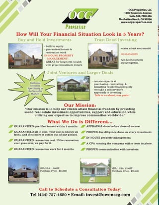 California
   Investors
Specializing in
 the Memphis
    Market!
 