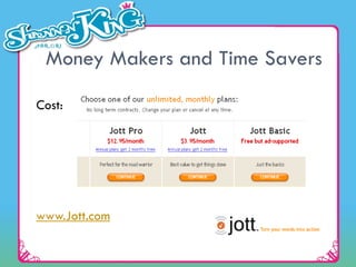 Money Makers and Time Savers Cost:  www.Jott.com 