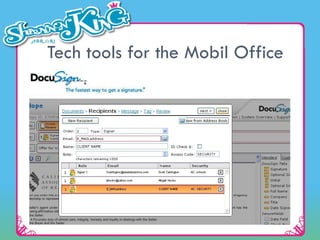 Tech tools for the Mobil Office 