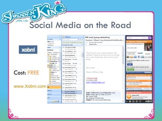 Social Media on the Road Cost:  FREE www.Xobni.com  