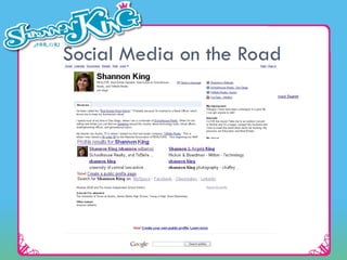 Social Media on the Road 