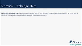 Real vs Nominal Exchange Rate | PPT