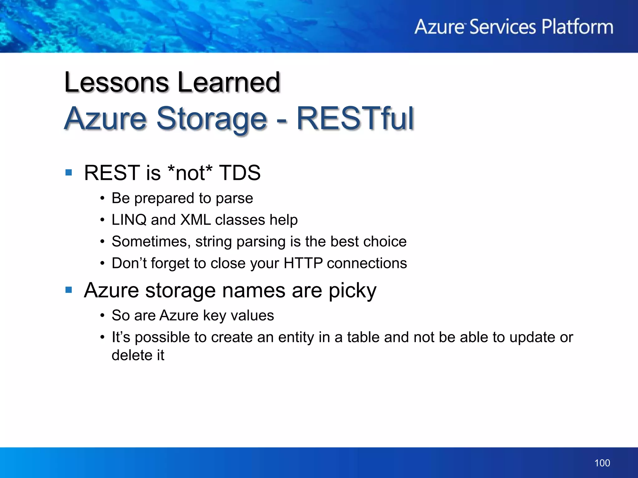 Tradeoff between locality and scalabilityConsiderationsEntity group transactionsQuery efficiencyScalabilityFlexible PartitioningChoosing a Partition Key