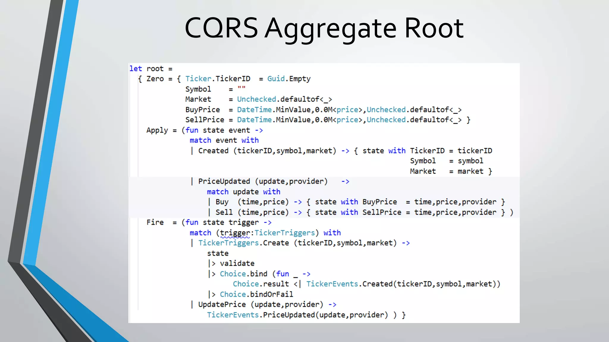 CQRS Aggregate Root
 