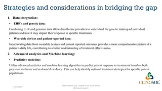 Real world Evidence and Precision medicine bridging the gap | PPTX