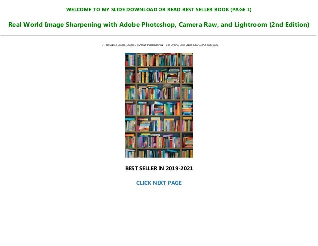 Pdf Download Real World Image Sharpening With Adobe Photoshop Camer