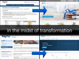 in the midst of transformation
 