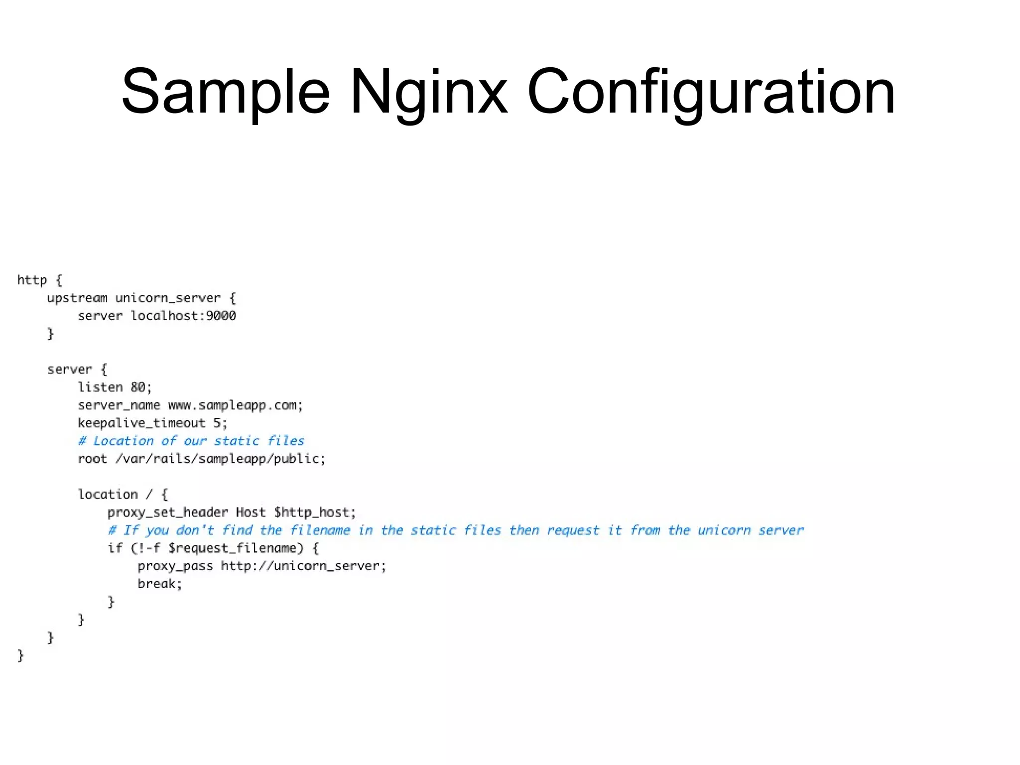 Sample Nginx Configuration
 